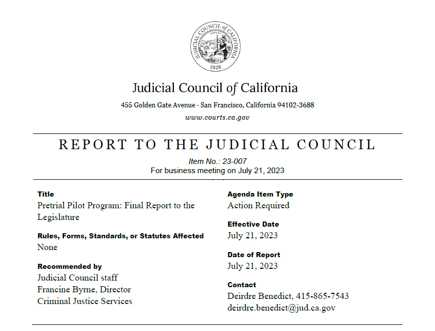 Pretrial Assessment Software A Game-Changer for California Courts 1 pretrial assessment software, game-changer, California courts