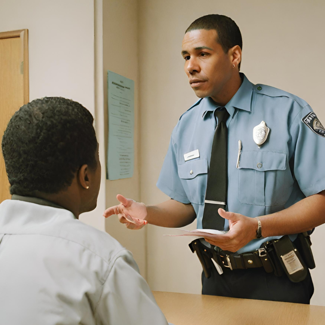 What is Probation: A Comprehensive Guide 1 A probation officer talking to a person on probation